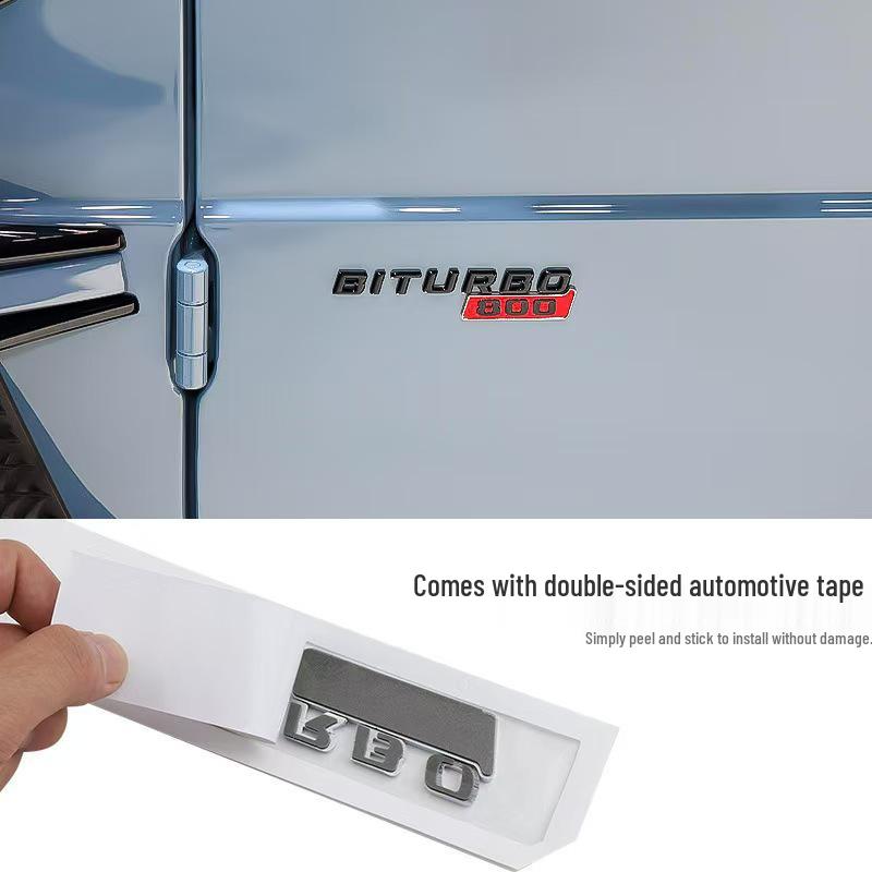 Brabus BITURBO Fender Emblem: Suitable for Mercedes 800, 700, 900 Models