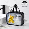 Borsa da Toilette e Trucco Portatile di Grande Capacità per Esterno, Spiaggia, Yoga e Fitness con Separazione Umido-Secco