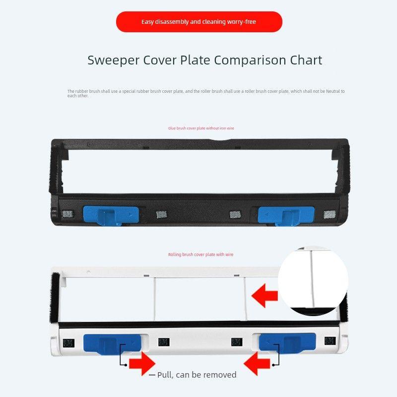 Applicable to Ecovacs Sweeping Robot X2/X5 Pro Rolling Brush Cover Accessories Glue Brush Cover X2s Main Brush Cover