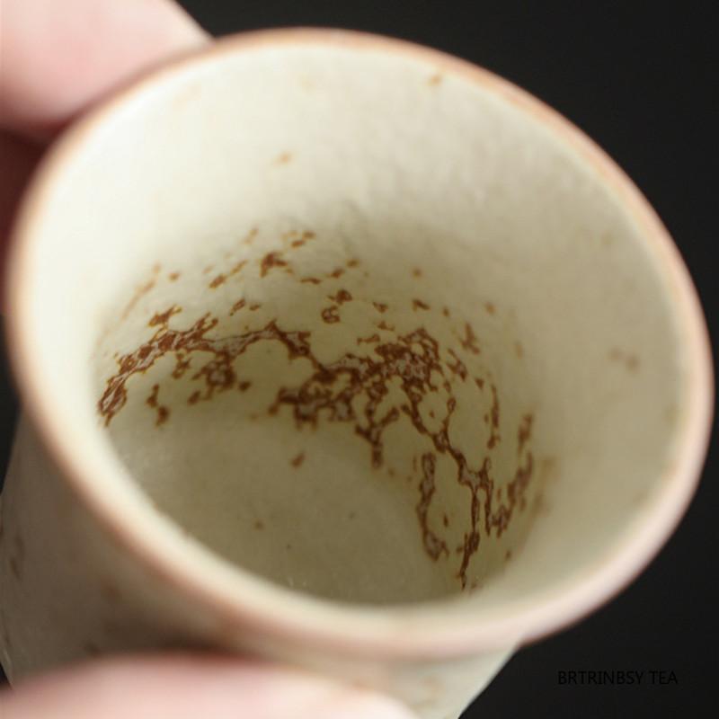 1 Pc Chinese Vintage Ceramic Tea Cup Handmade Flower Pattern Tea Bowl Household Master Teacup Travel Personal Teaware 35ml