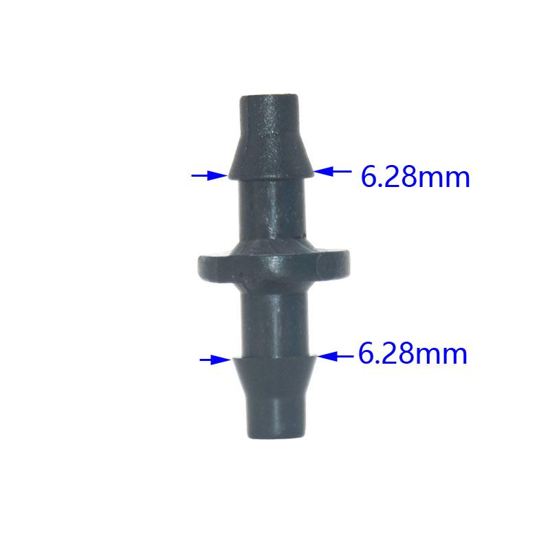 50pcs 1/4'' 1/8'' 6mm Garden Water Connector Elbow End Plug Straight Barb For Garden Hose Irrigation System