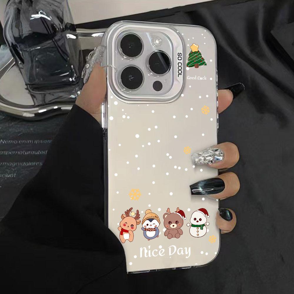 Case Phone Case For Iphone 17 16pro 15pro14 13 12 11 12pro 13pro Max 14plus Phone Funda Fashion Christmas Cover