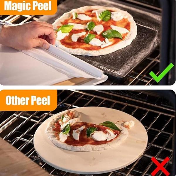 Sliding Pizza Peel-Pizza Peeler for Perfect Transfer of Pizza Dough, Non-stick, Pizza Paddle with Handle Oven Safe Pizza Spatula Dishwasher Safe