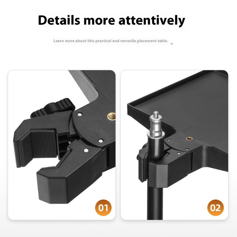 Multifunctional Microphone Stand Sound Card Tray Clip Holder For Live Tripod Bracket Mic Holder Assembly Accessories