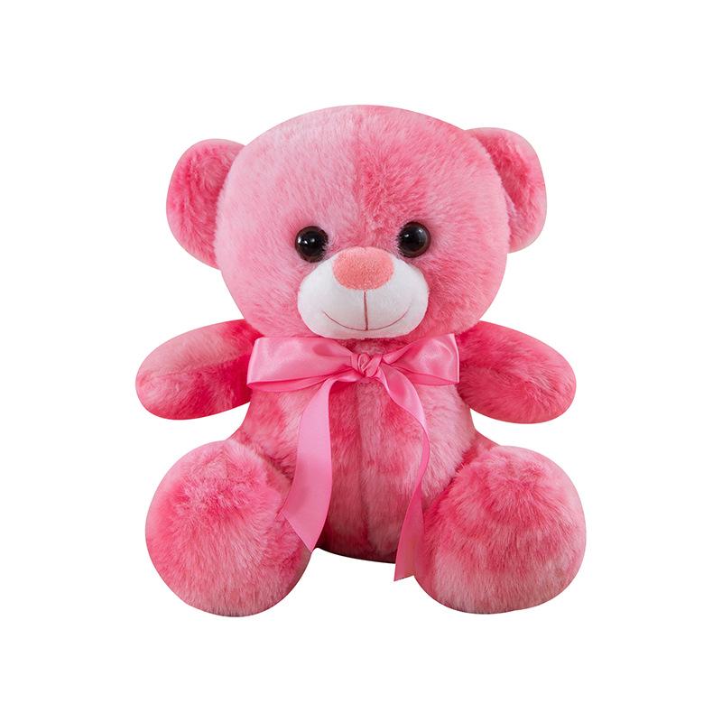 Colorful Plush Bear Doll for Sleeping, Sitting Model Cloth Toy, Perfect Children's Birthday Gift