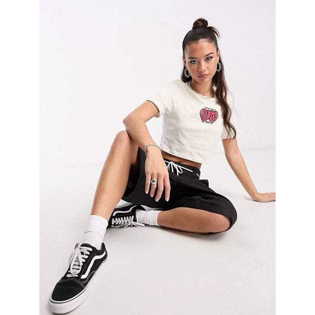 

Кремовая приталенная футболка для малышей Vans