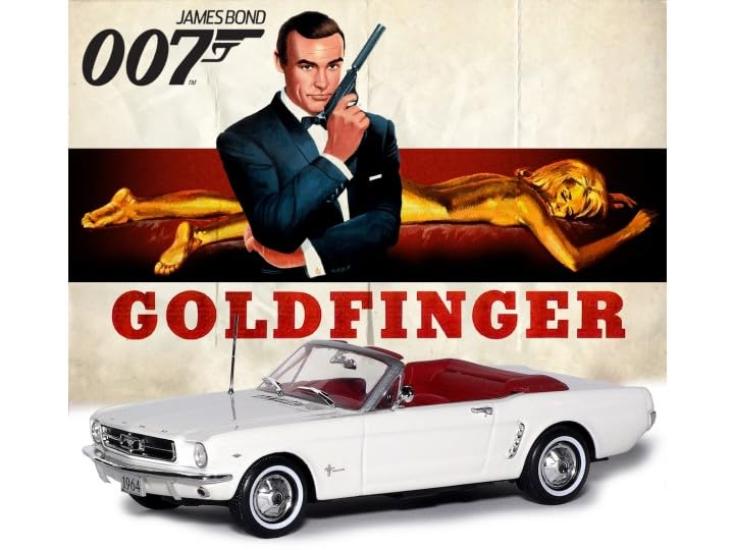 

Motormax Ford Mustang Minicar 124 James Bond MUSTANG Convertible 1964 Movie 007 Goldfinger [Used]