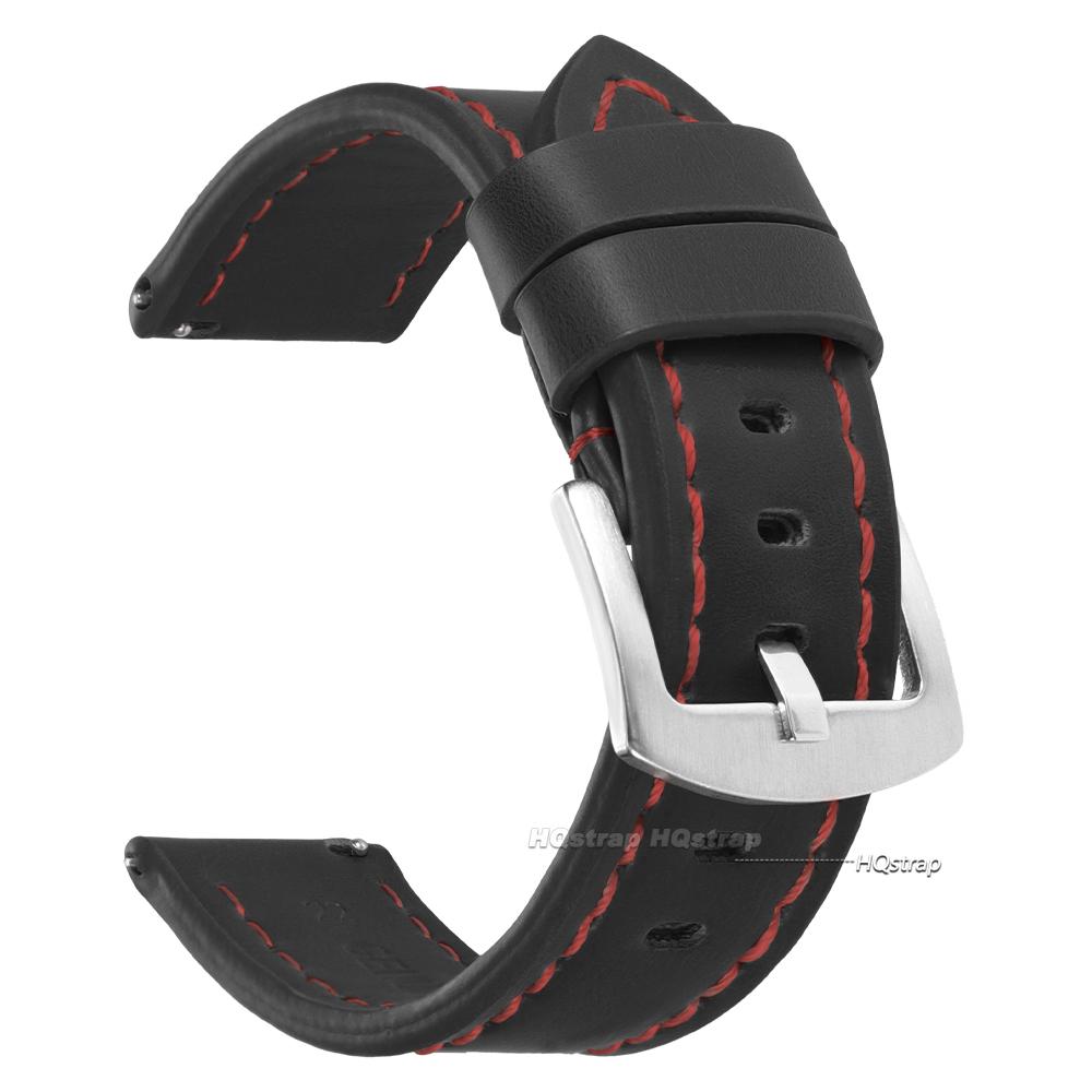 Leather Watch Band for Seiko Quick Release Sport Vintage Strap 18mm 20mm 22mm 24mm Watchband Army Sport Bracelet for Smartwatch