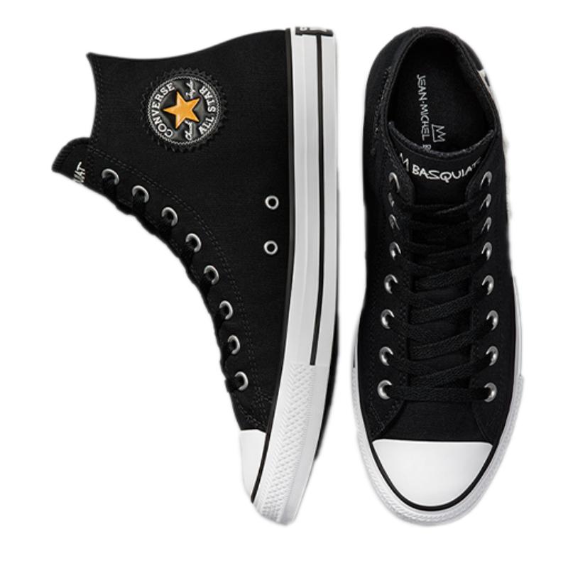 Converse Chuck Taylor All Star Trendy High Top Espadrilles Unisex Black and Yellow