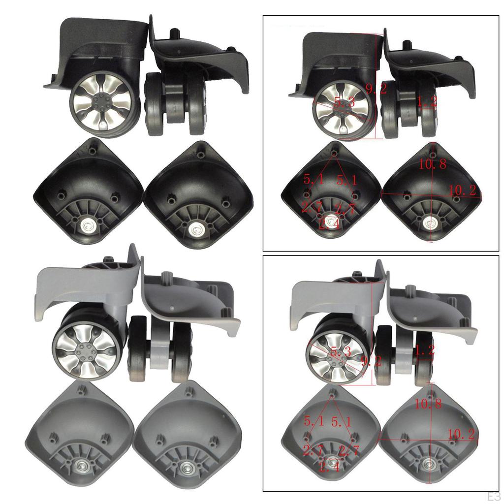 2 Pcs Trolley Case Luggage Wheel Universal Travel Accessories DIY Replacement Wheels