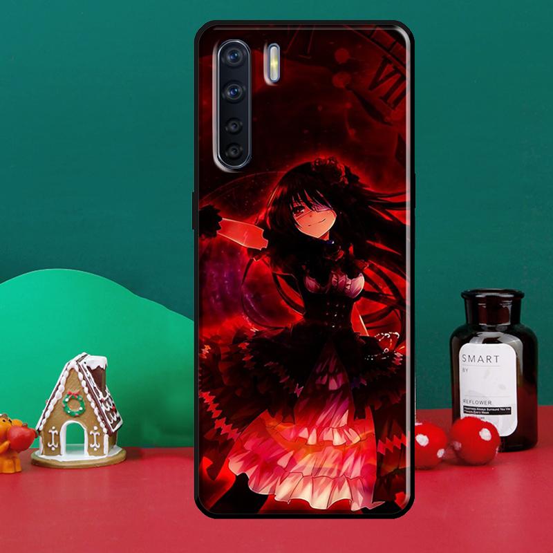 

Чохол для телефону Date A Live Tokisaki Kurumi для OPPO Reno 5 Lite 2Z 2F A5 A9 A53 A31 2020 A52 A72 A91 A83 A15 A94 A74 A54 OPPO A1K