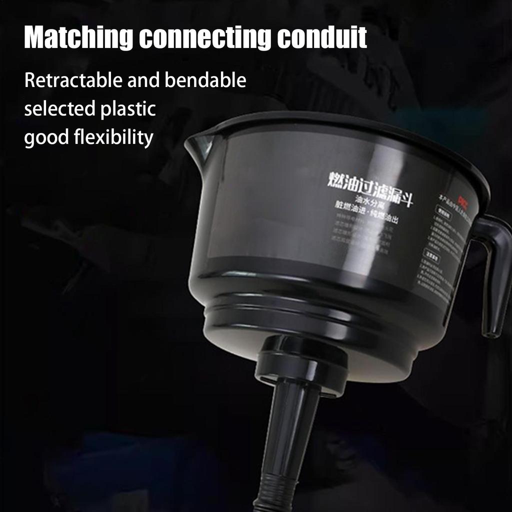 Oil Water Separator Funnel Truck Oil Water Separator Funnel Double-layer Filtering Tools Automobile Motorcycle Accessories
