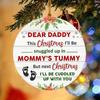 New Dad Gifts - First Time Dad Gifts - Bumps First Christmas Ornament - Expecting Baby On The Way, Fun New Dad To Be, Xmas Tree Ornament Keepsake