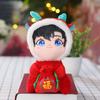 New Year Mascot Doll Cartoon Twelve Zodiac Signs Dragon Rabbit Ox Doll Activity Gift Plush Toy