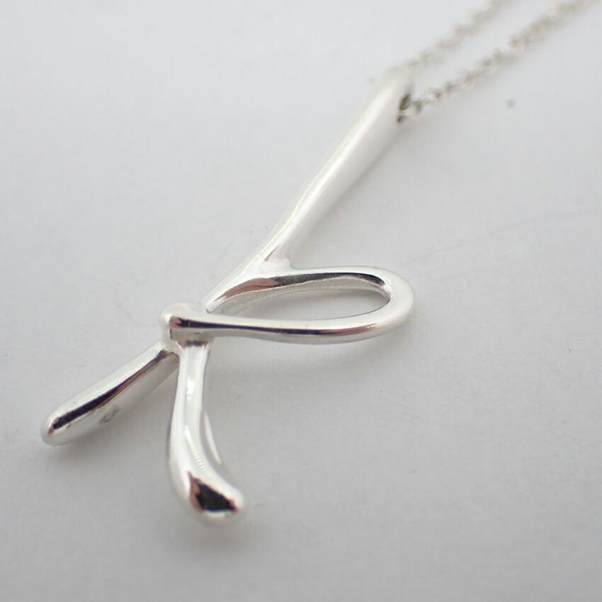 [Used] TIFFANY/Tiffany 925 Initial/K Pendant/Necklace/g515-21