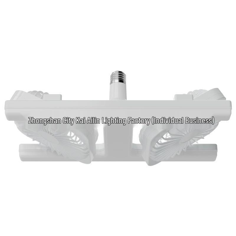 E27 Silent LED Ceiling Fan Light Fixture for Living Room and Bedroom