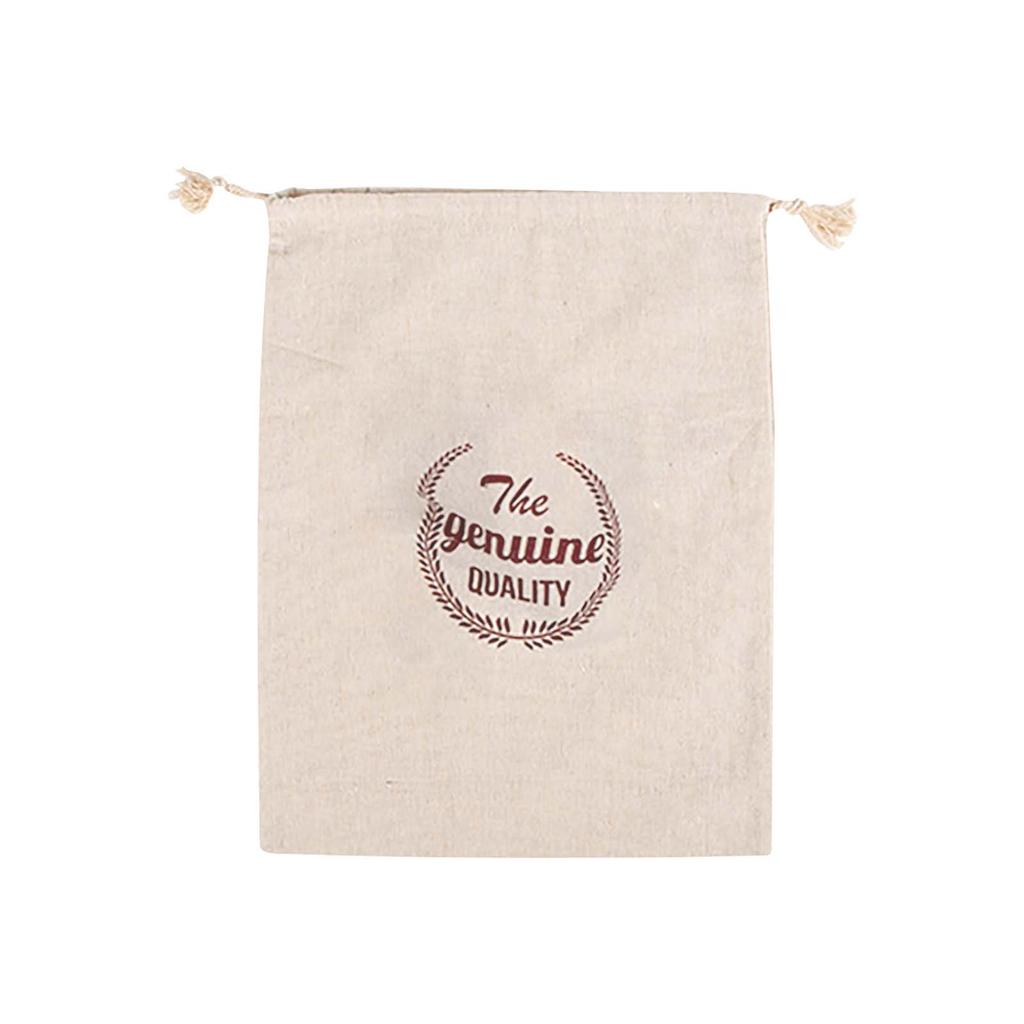 1PC Linen Bread Bag Reusable Bread Drawstring Bag Cotton Bread Bag