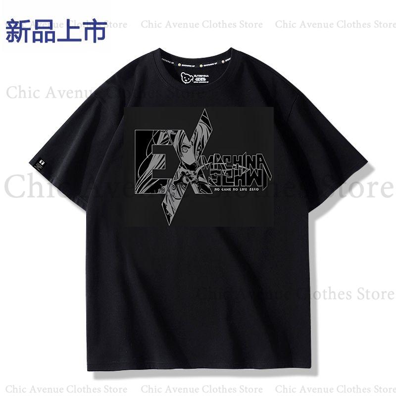 Anime NO GAME NO LIFE ZERO Series Print Tshirt Streetwear Cotton Summer Tops Short Sleeve Tee Daily Clothing Unisexs Tshirt S
