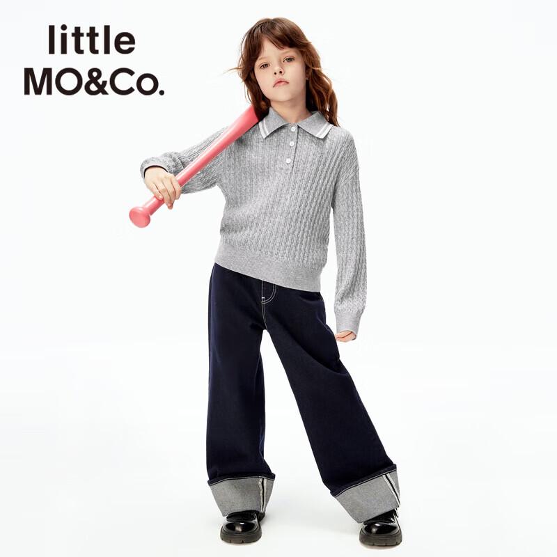 Little MO&Co. Kids' Unisex Academy Style Polo Sweater