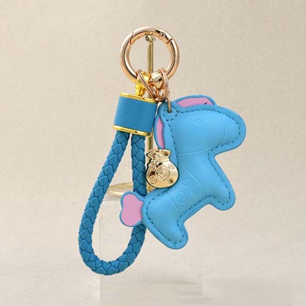 Cute Design Pony PU Keychain Candy Color Horse PU Pendants Zodiac Pony PU Doll  Backpack Decoration