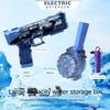Children Continuous Firing Electric Water Gun Toys Kids Transparent Bursts High-Pressure Strong Automatic Water Spray Guns Gifts