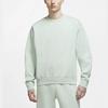 Nike Solid Round Neck Long Sleeve Pullover Sweatshirt Men Tops Light-Green CZ5353-321