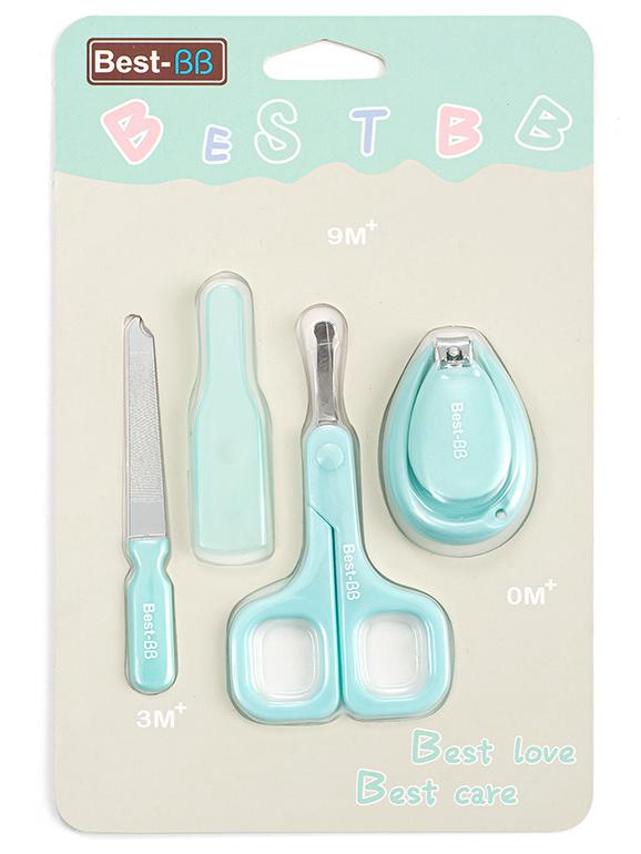 4-Piece Infant & Toddler Nail Care Set: Anti-Pinch Clippers & Scissors