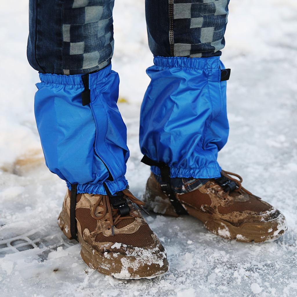 Guêtres pour Chaussures et Bottes de Randonnée Guêtres de Jambe Réglables pour Hommes Femmes Guêtres Imperméables pour Ski sur Neige Raquettes