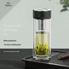 WANXIANG V272R Double-Layer Glass Water Bottle with Filter