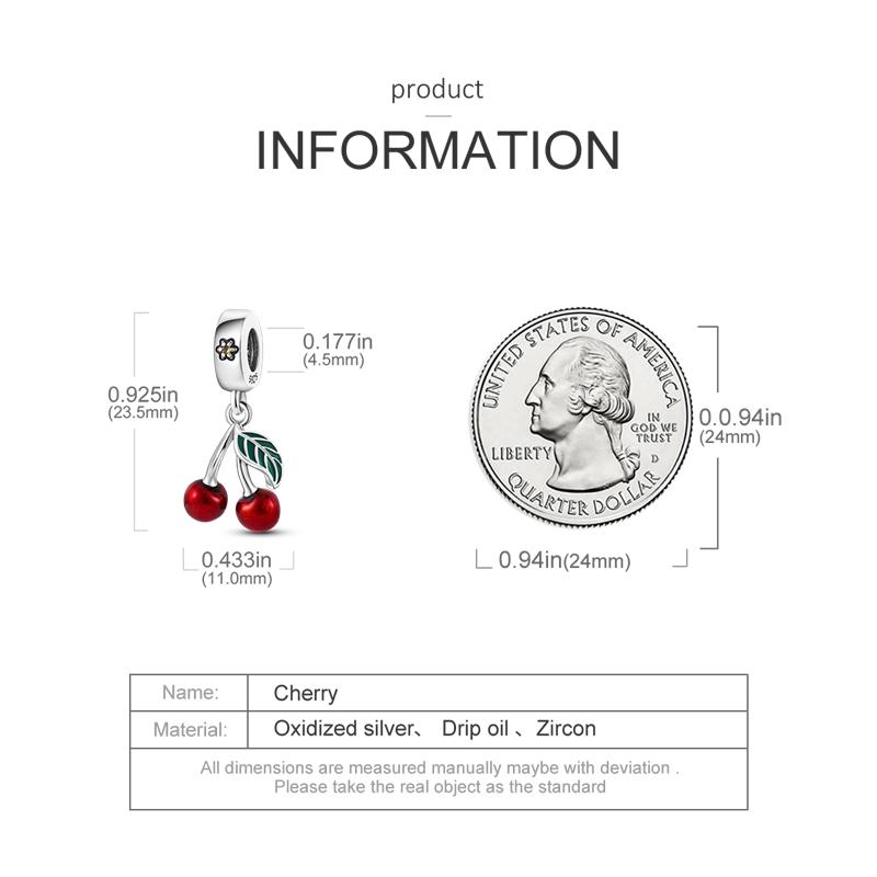 Copper Watermelon Fruits Vegetables Series Charms Beads Pendant Fit Original Fine Bracelets Diy Jewelry Gifts