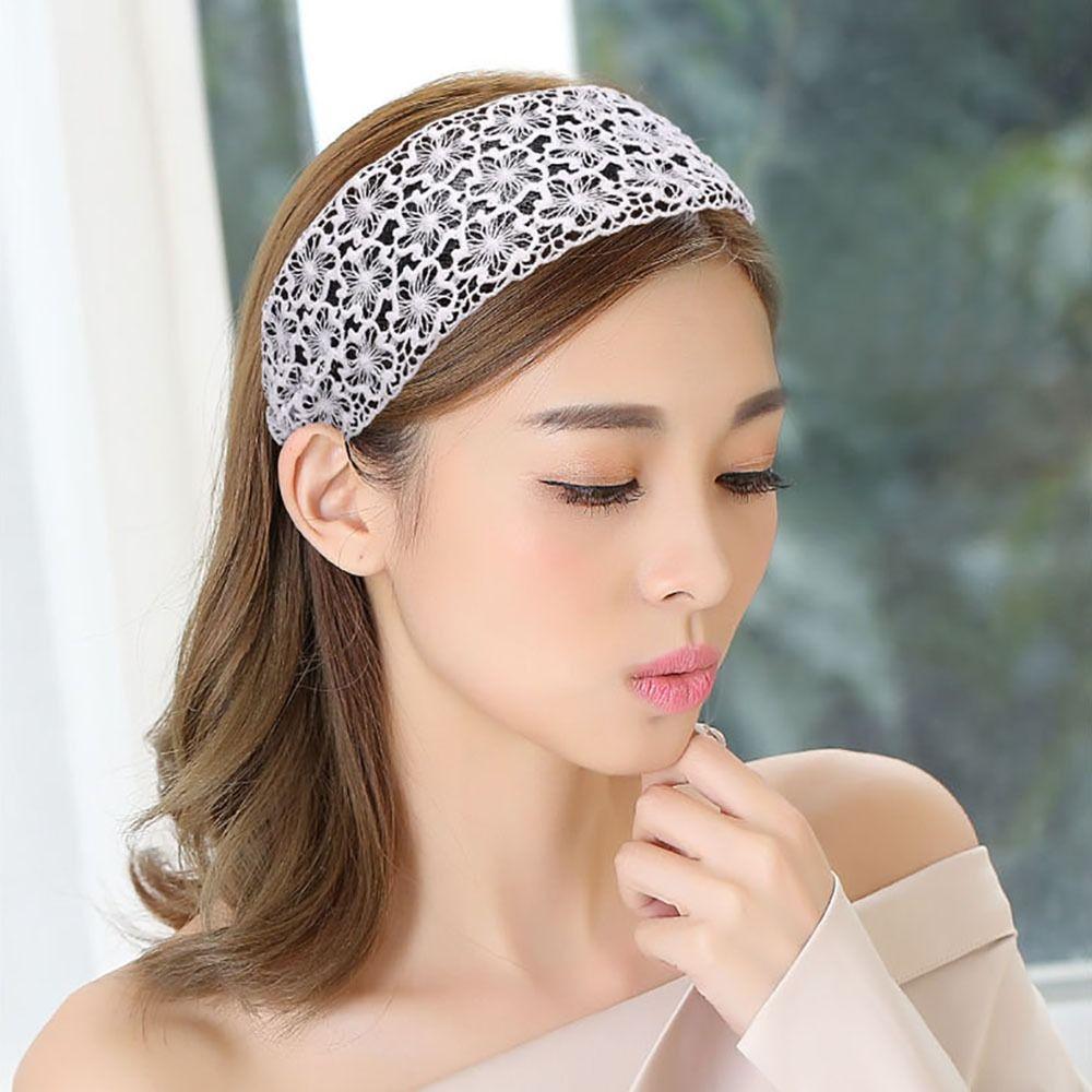 Hair Accessories Hair Hoop Toothed Non-slip Lace Turban Exquisite Headbands