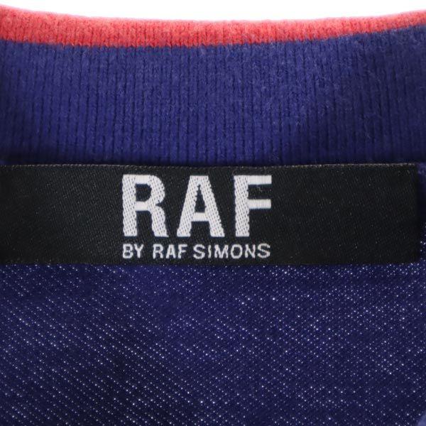 RAF SIMONS Short sleeve Polo shirt Blue Fawn Women Used