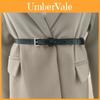 Classic Leather Belt For Women With Square Alloy Pin Buckle For Casual Wear