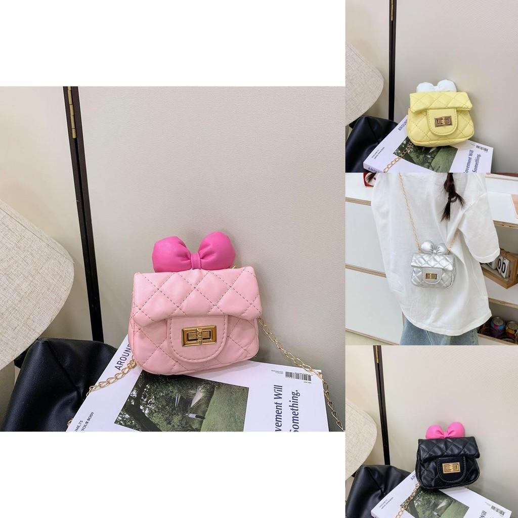 Kids Butterfly Knot Pu Crossbody Bag With Breathable Design For Preschool Girls And Boys