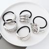 European American Punk Metal Hair Tie - Elastic Semicircular Round Tube Hair Ring