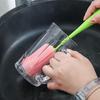 Flower Shape Cup Cleaning Brush With Detachable Sponge For Scrubbing And Long Handle Design Brush for Kitchen Use