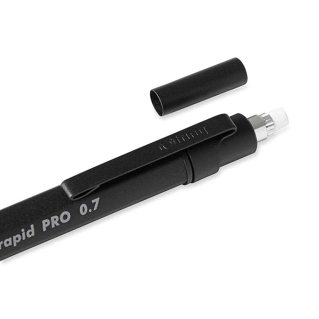 Rotring RapidPro Mechanical Japanese Pencil, 0.7mm, Black, 1904-257 [Official Product]