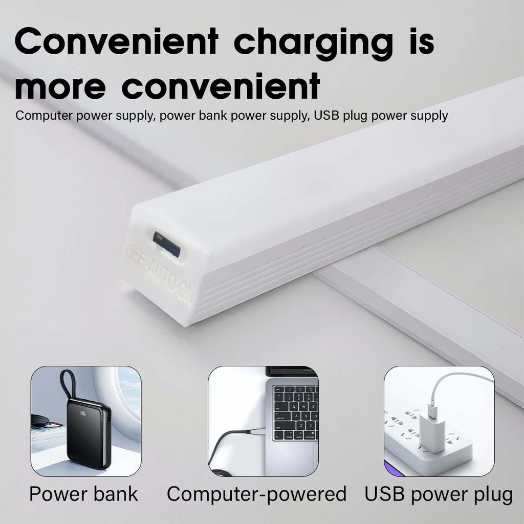 Rechargeable Wireless Motion Sensor Magnetic Lighting Warm Color LED Night Light for Family Room Home Decoration