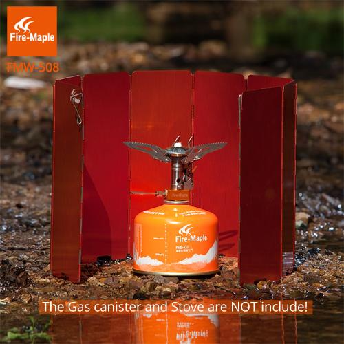 

Fire Maple FMW-508 Wind Shield Outdoor 8-Plates Wind Screen For Camping Hiking помаранчевий