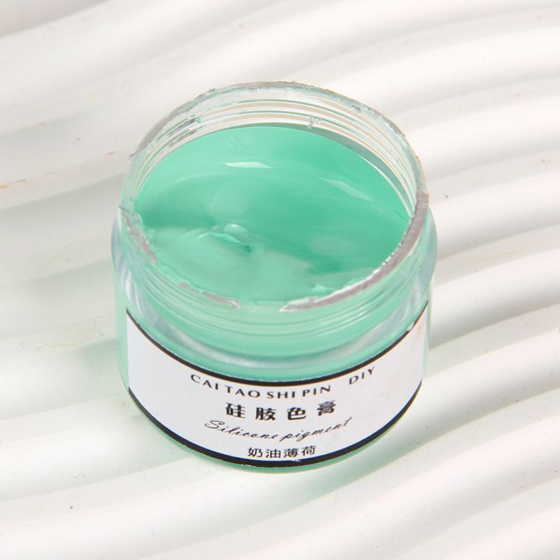 30g Silicone Color Paste Shiny Oily Macaron Paint Manual Diy Pinching AB Silicone Coloring