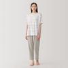 MUJI Smooth and Cool Loungewear Set in Smoky Purple Size XS Women's Short-Sleeve (FD1LBA5S) Stripes,