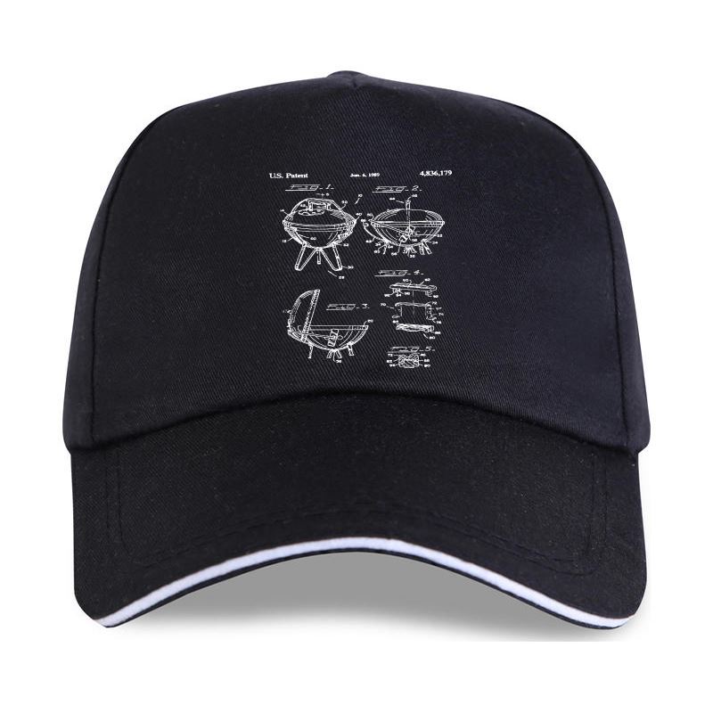 

new cap hat Weber Smokey Joe Charcoal Grill Patent Baseball Cap Bbq Grill