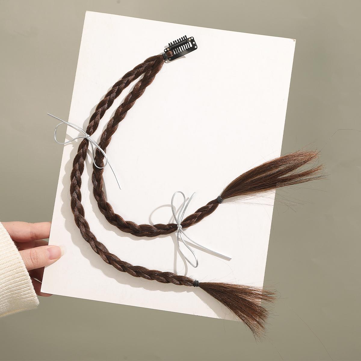 

AWAYTR Long Twist Braid Wig Hair Claws Fashion Decorated Hair Clips Crab For Girl Gift Hair Accessories Valentine Headwear