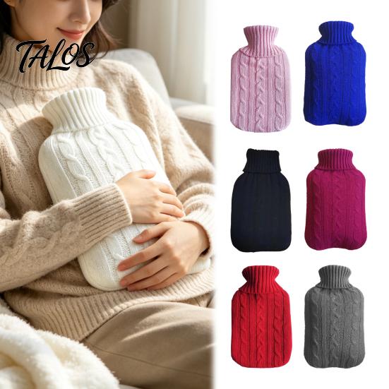 Home Use Hot Water Bag 2000ML Bottle with Knit Cover, Leakproof Rubber Leak Proof for Pain Relief, Winter Warm Neck, Shoulder Back Portable