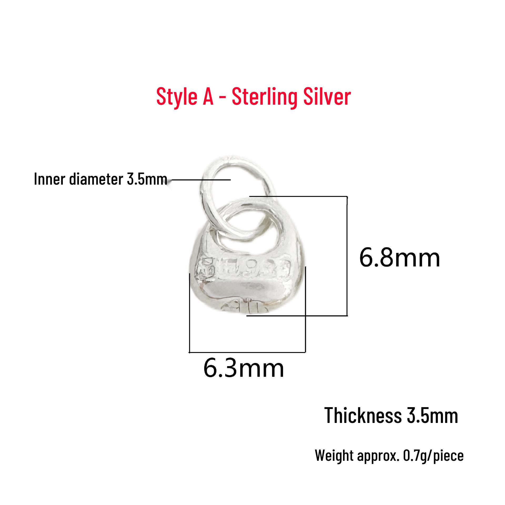 S999 Sterling Silver Ingot Pendant with Fu Character  Lucky Bag Design - Smooth Surface for DIY Hand Rope Accessories Single