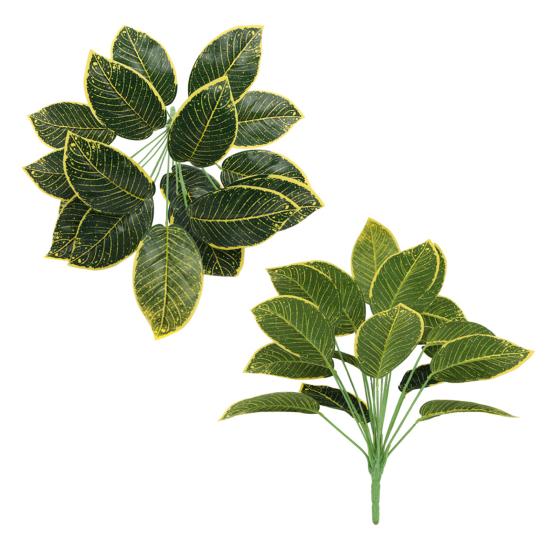 Artificial Green Plants 18 Fork UV Resistant Realistic Fake Monstera Greenery Wedding Party Indoor Outdoor Garden Faux Plants Decoration