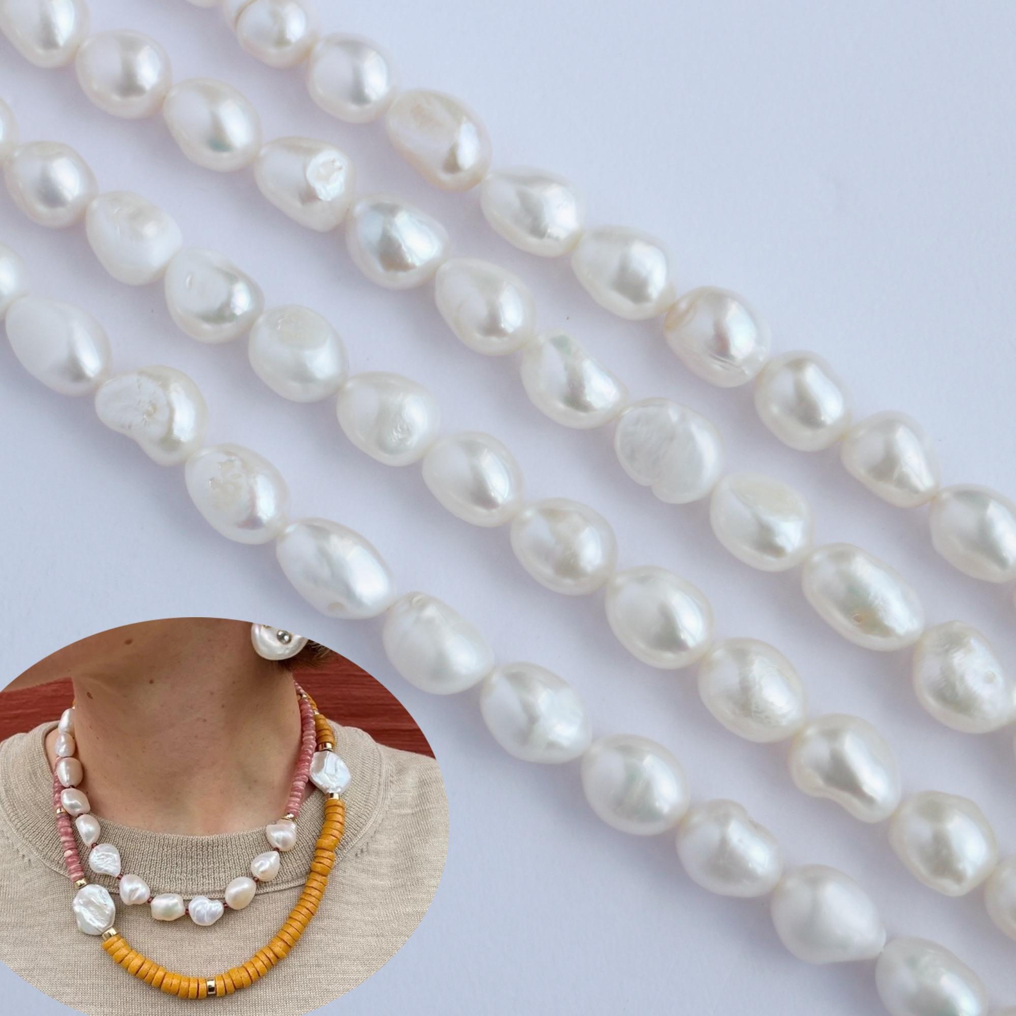 Freshwater Pearl Parts Baroque Large 10-11mm Series 39cm Pearl Freshwater Pearl Beads Baroque Pearl Parts Pearl Beads Freshwater Pearl Parts Large