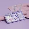 Portable Pill Organizer with Tablet Cutter and Grinder