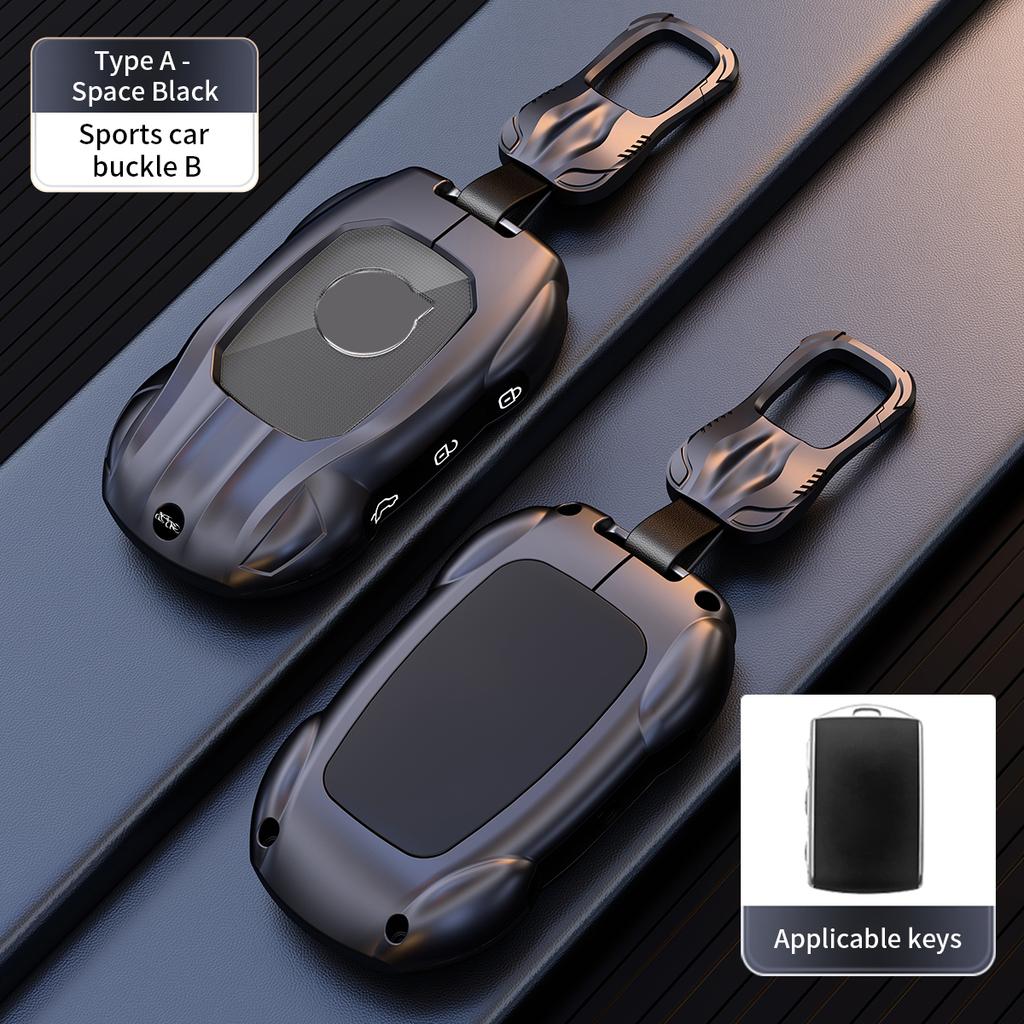 For Volvo S60 V90 V60 XC40 XC60 XC90 S90 T5 T6 T8 Polestar 1 2 Zinc Alloy Car Key Case Cover Key Holder Shell Accessorie