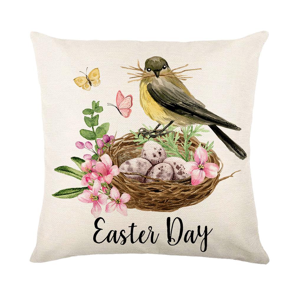 Easter Pillowcase Holiday Decoration Pillowcase Sofa Cushion Pillowcase